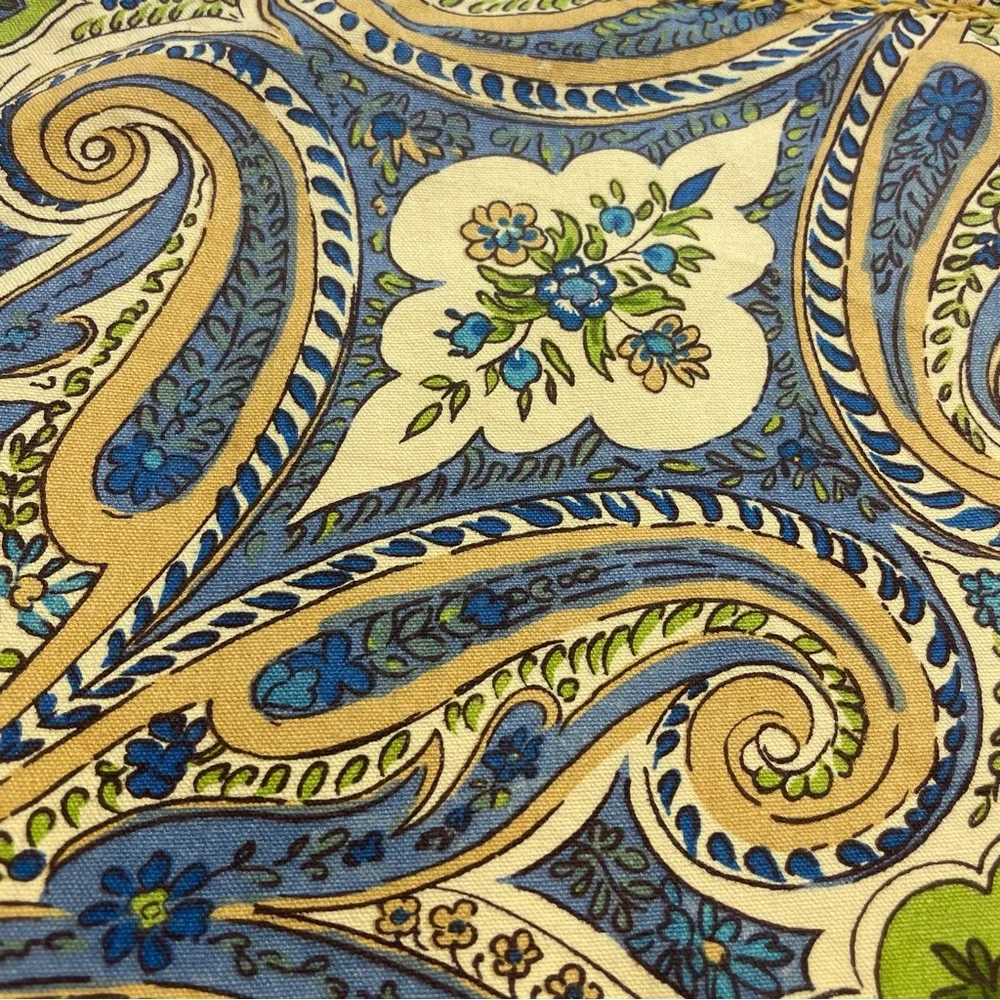 April Cornell Placemats 4 Paisley Floral Table‎ Linens Green Blue Dining Room